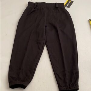 Easton black pull-on baseball pants M